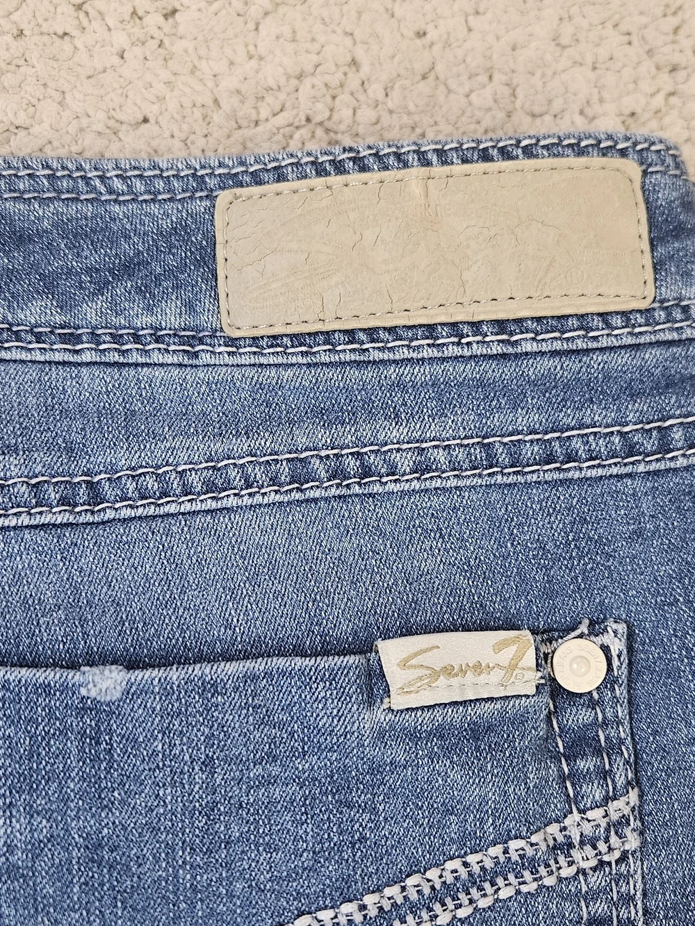 Seven7 Distressed Denim Bermuda Shorts – Women’s Size 14